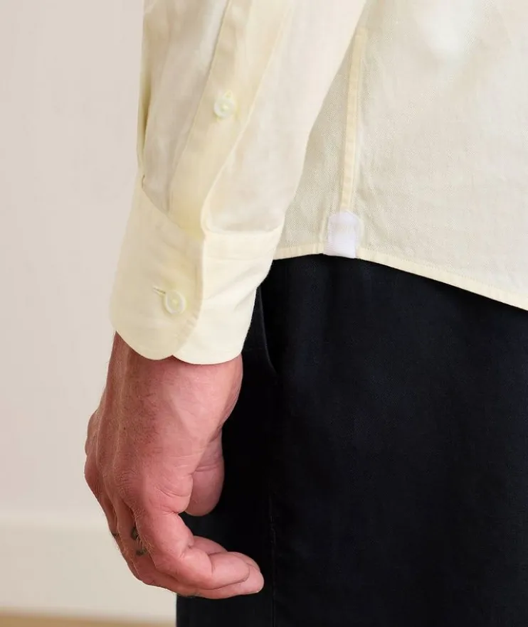 Rinse-Washed Cotton-Linen Denim Shirt