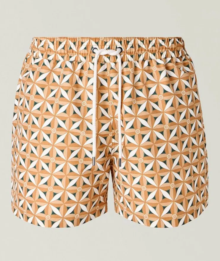 Rio Teto Print Shorts & Pouch Set