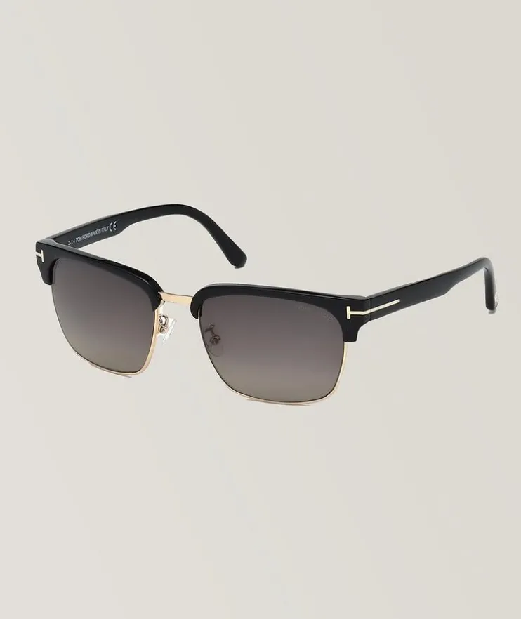 River Vintage-Style Square Frame Sunglasses