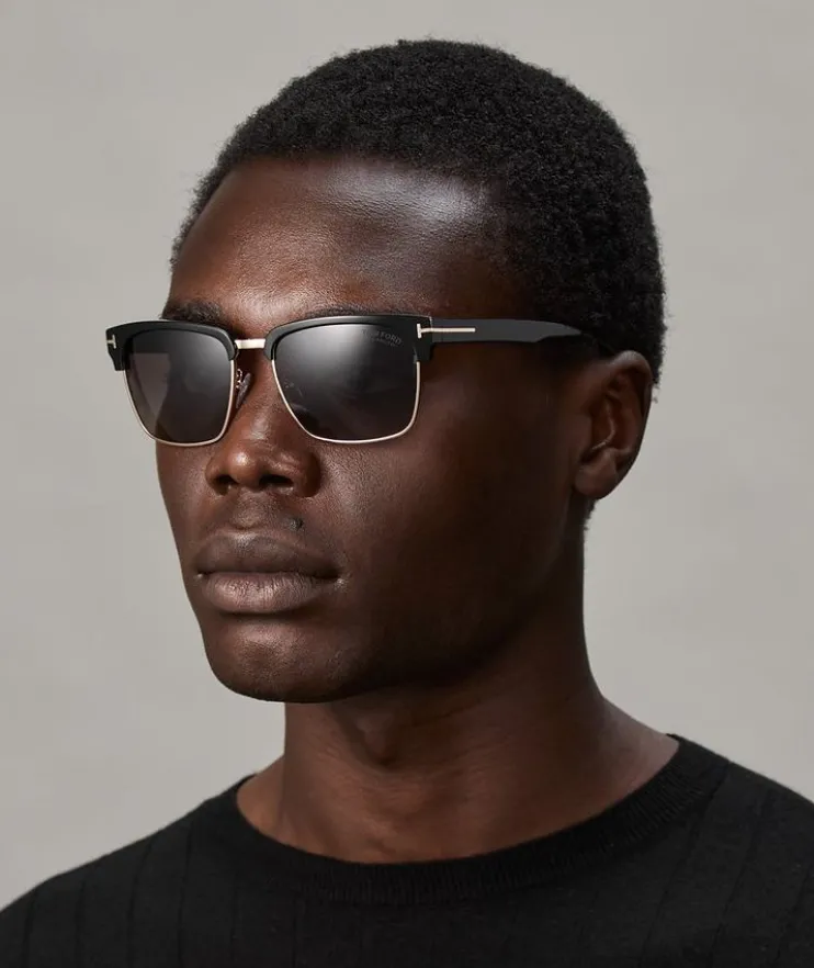 River Vintage-Style Square Frame Sunglasses