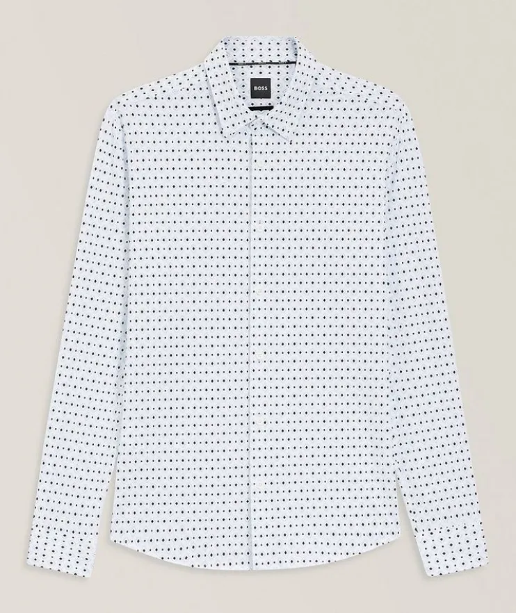 Roan Diamond-Print Technical Shirt