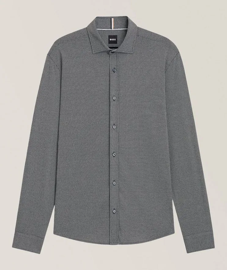Roan Jacquard Cotton-Blend Shirt