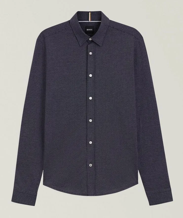 Roan Slim-Fit Jersey Dobby Shirt