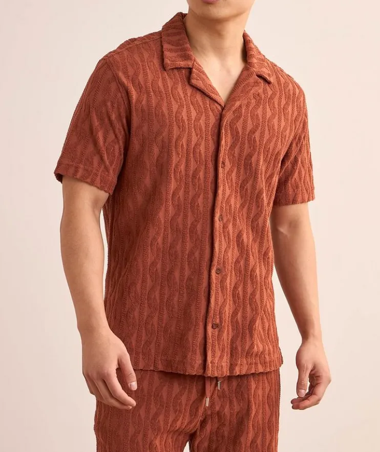 Roberto Jacquard Terry Cotton Shirt