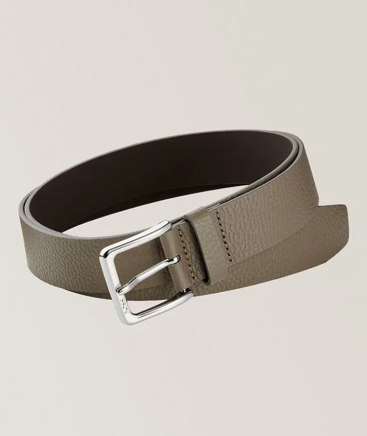 Ronnie Grained Leather Belt