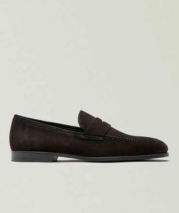 Ronny Suede Penny Loafers