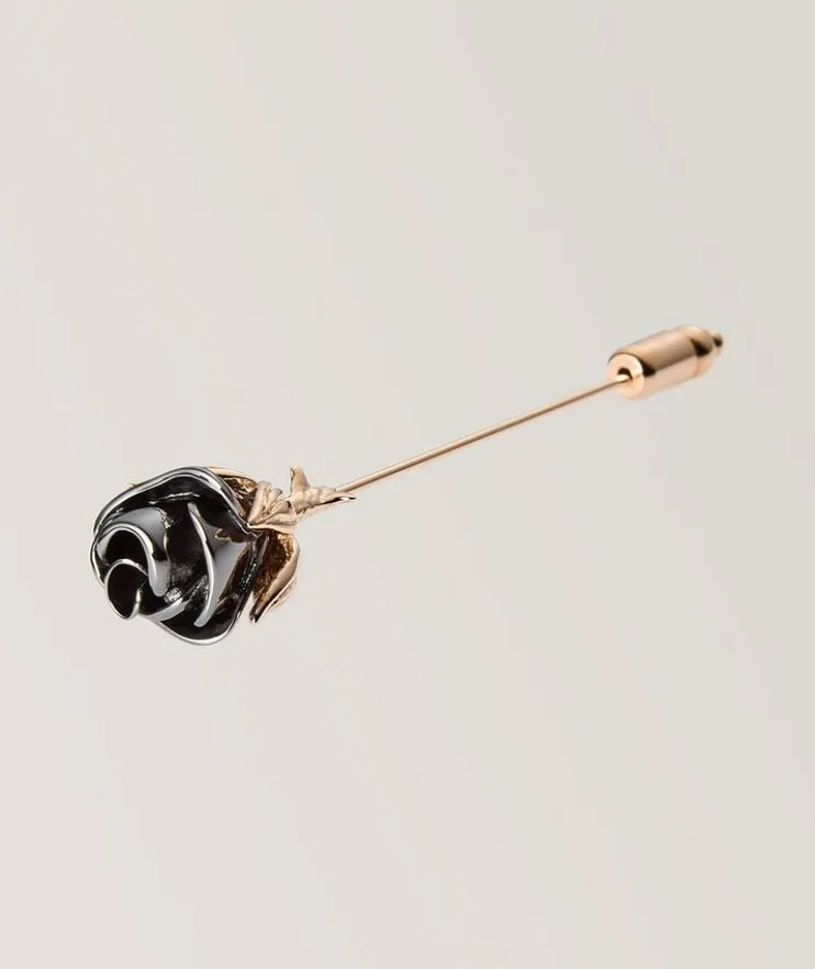 Rose Long Lapel Pin