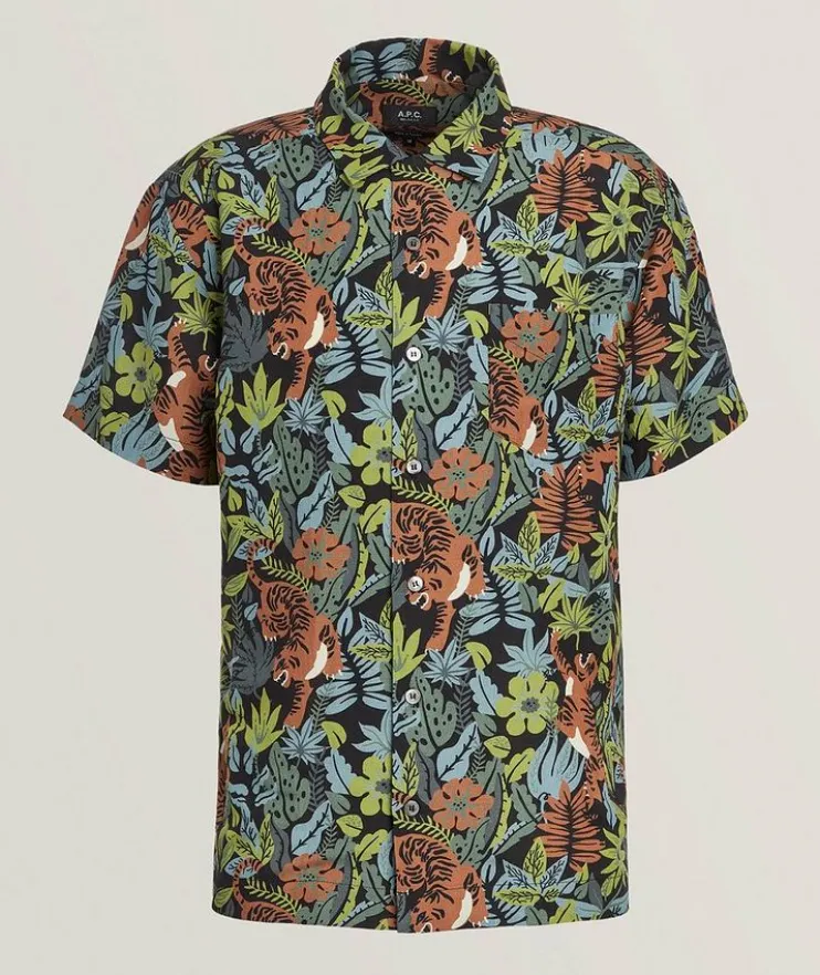 Roy Floral Tiger Shirt
