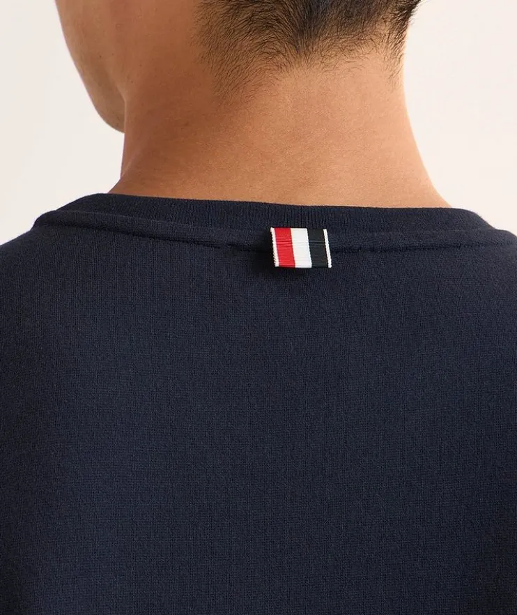 RWB Striped Trim Rugby Cotton T-Shirt