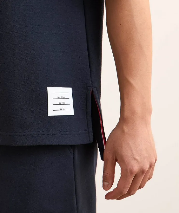 RWB Striped Trim Rugby Cotton T-Shirt