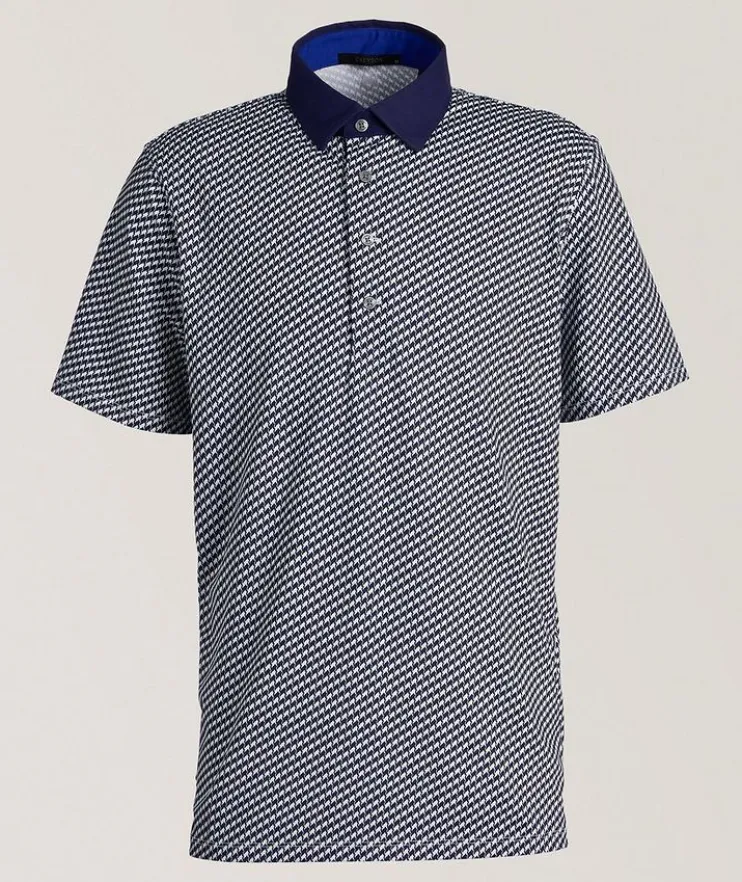 Sacred Spirits Houndstooth Golf Polo