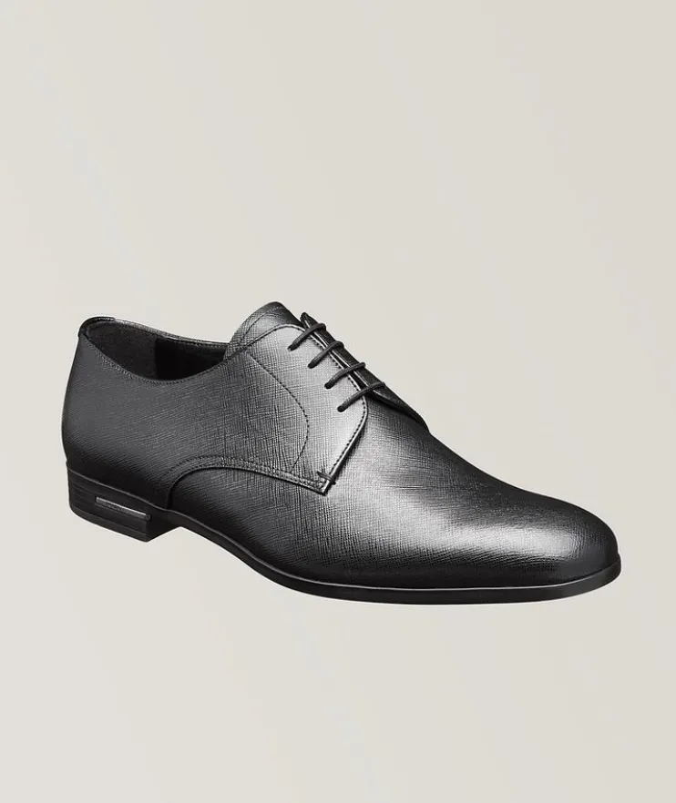 Saffiano Leather Derbies