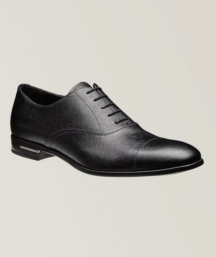 Saffiano Leather Oxfords