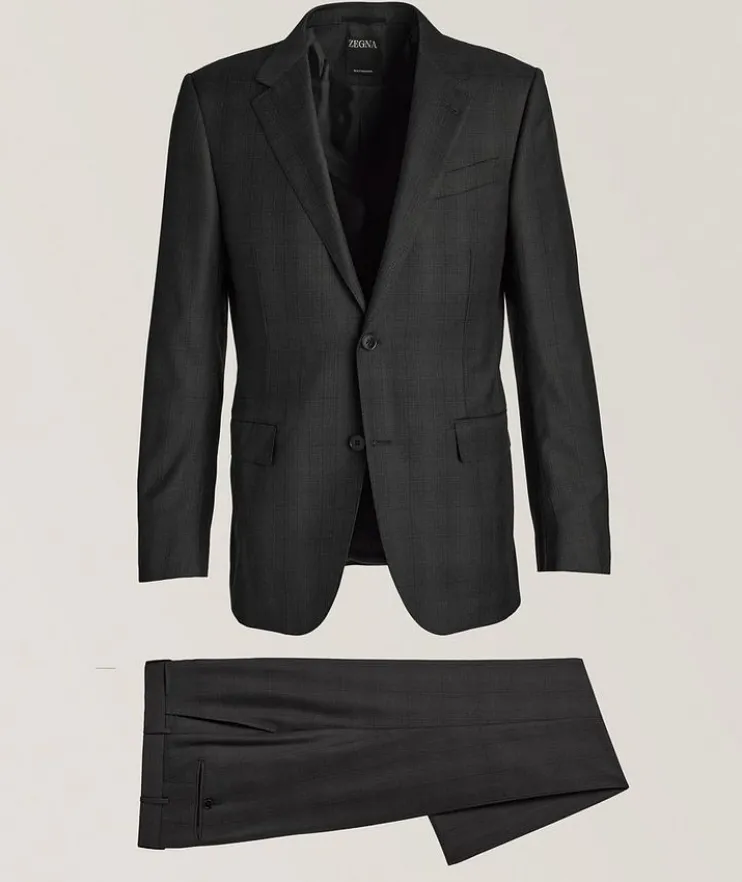 Sartorial Multiseason Tonal Plaid Wool Milano Suit