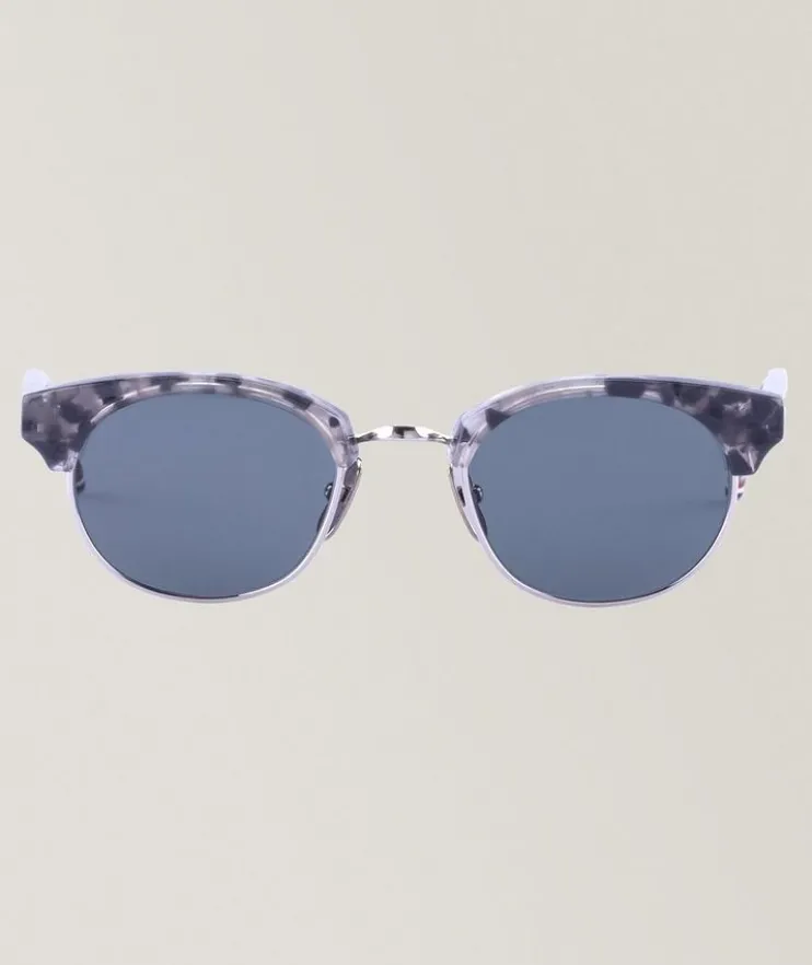 Satin Acetate & Iron Titanium Sunglasses