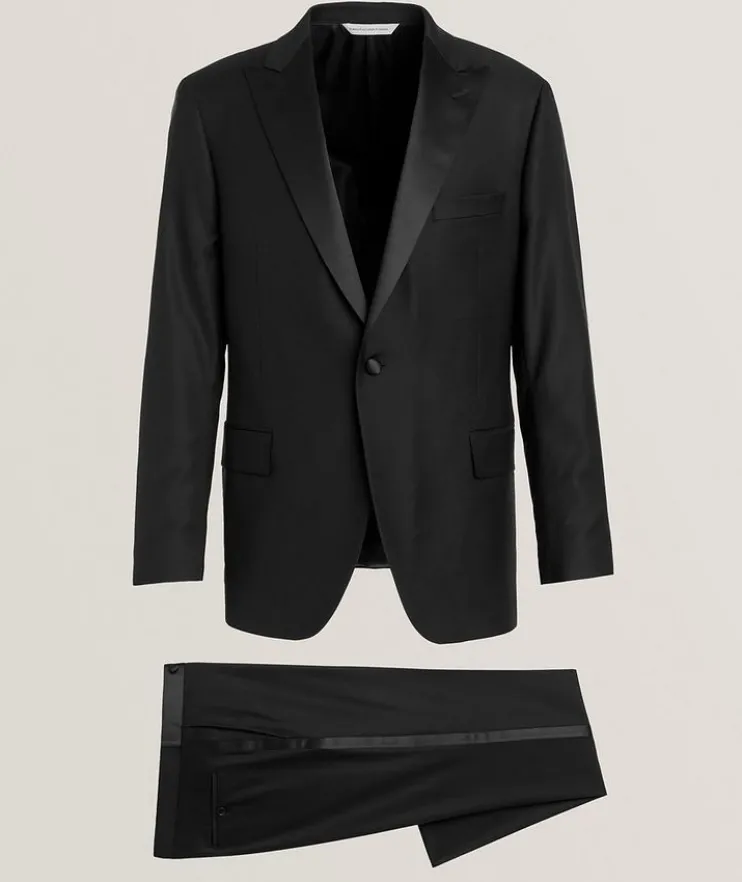 Satin-Trim Single-Breasted Tuxedo