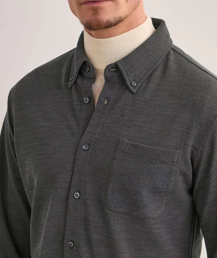 Scritto Wool-Silk Shirt