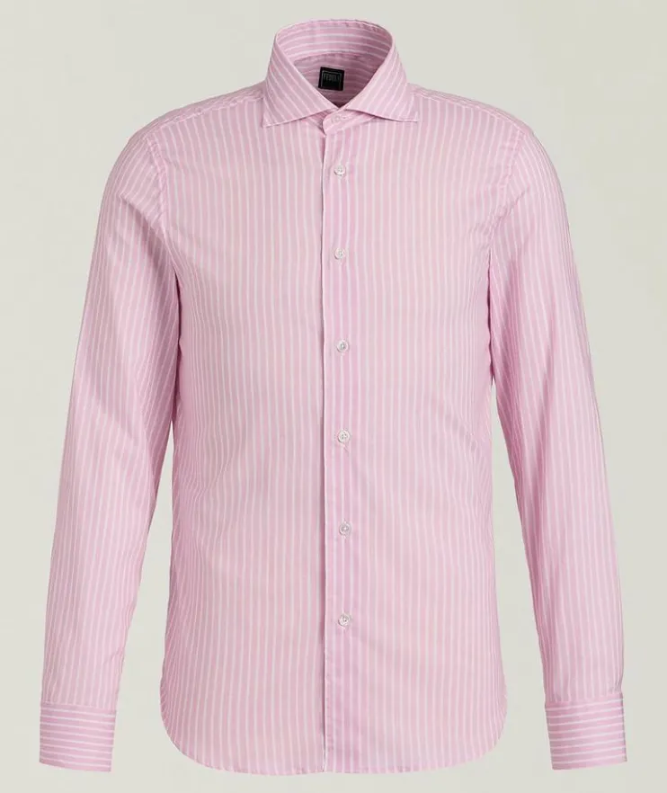 Sean Stripe Cotton Voile Shirt