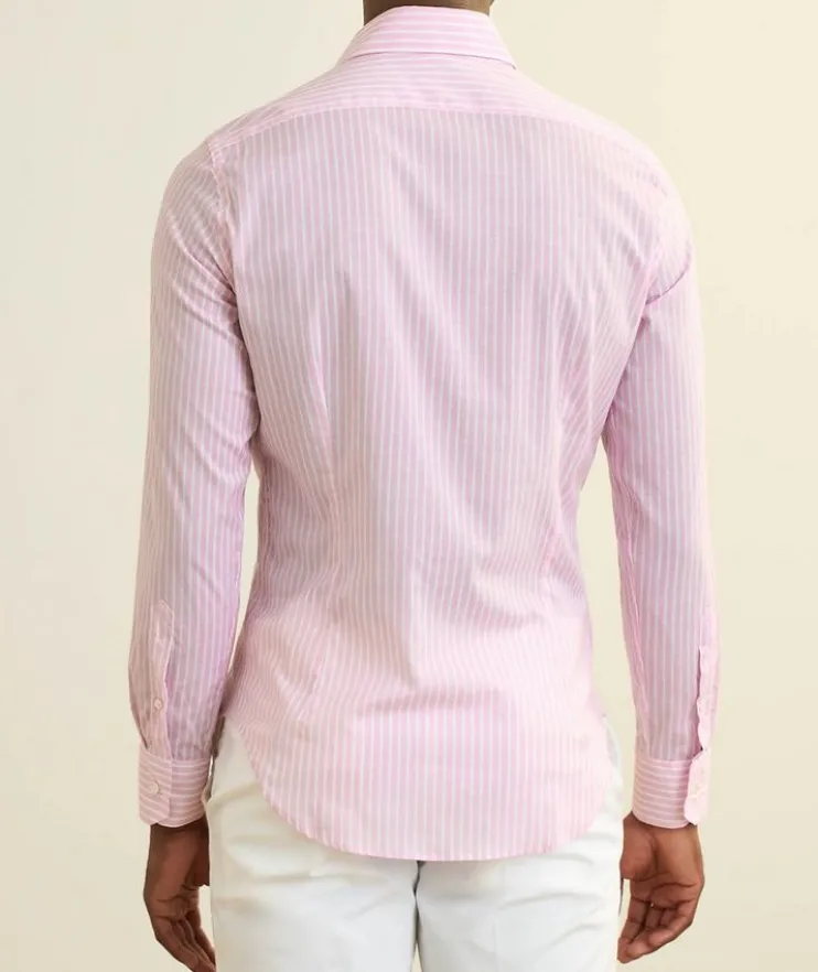 Sean Stripe Cotton Voile Shirt