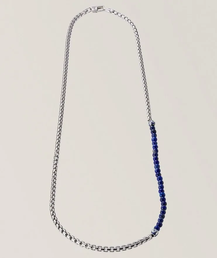 Sennit Catena Evil Eye Sterling Silver Necklace