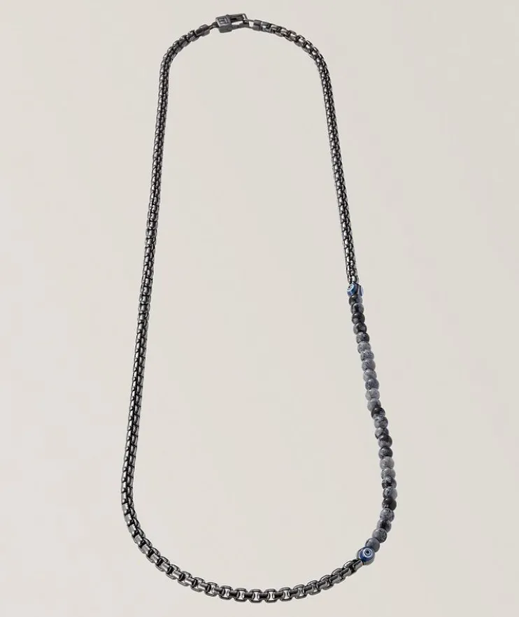 Sennit Catena Evil Eye Sterling Silver Necklace