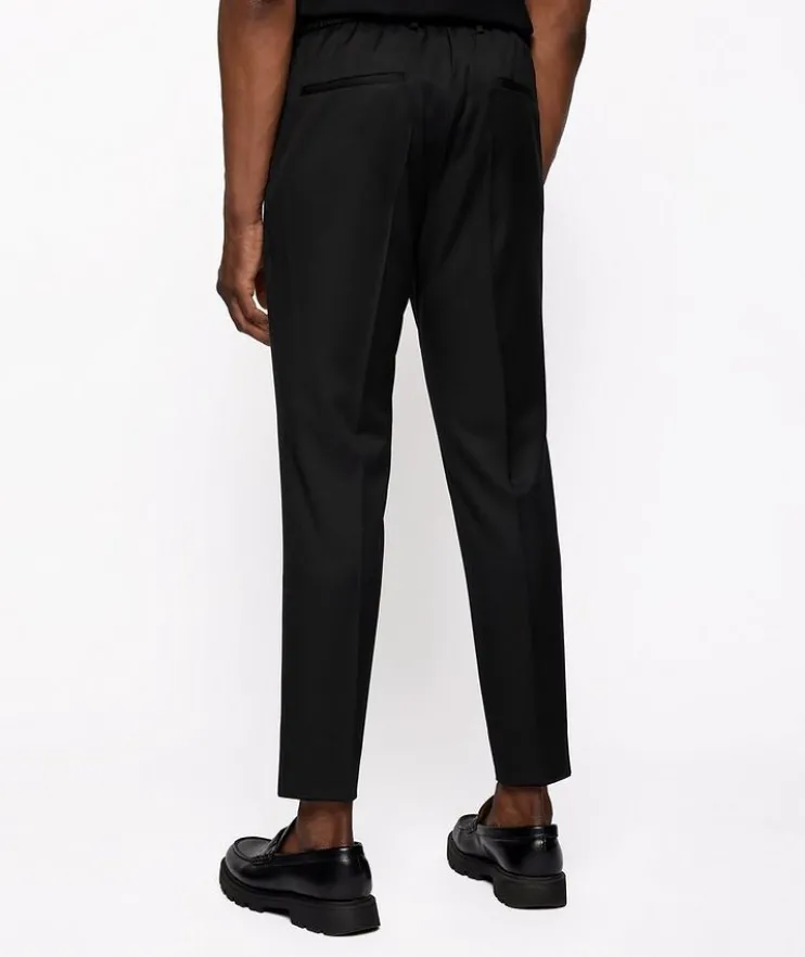 Serge Virgin Wool Drawstring Dress Pants