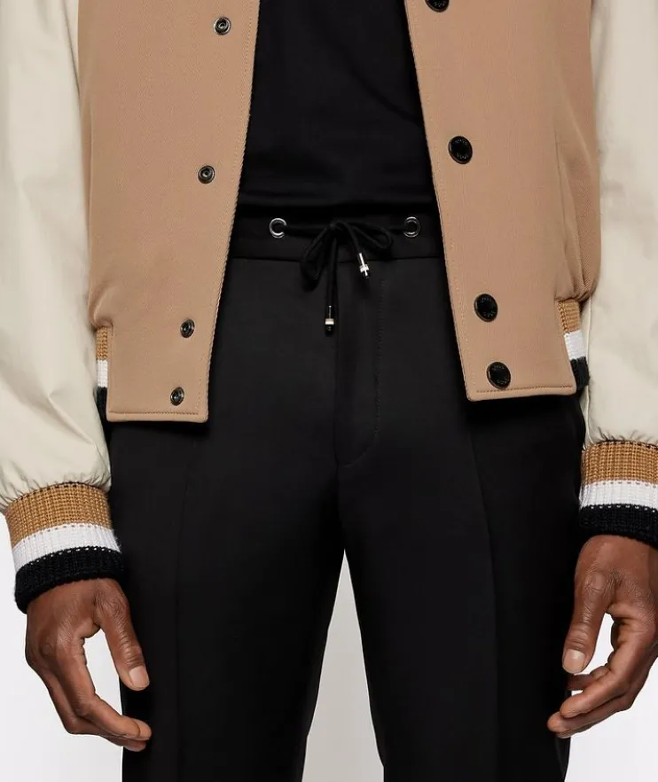 Serge Virgin Wool Drawstring Dress Pants