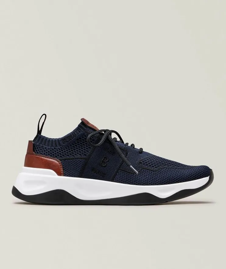 Shadow Knit & Leather Sneakers