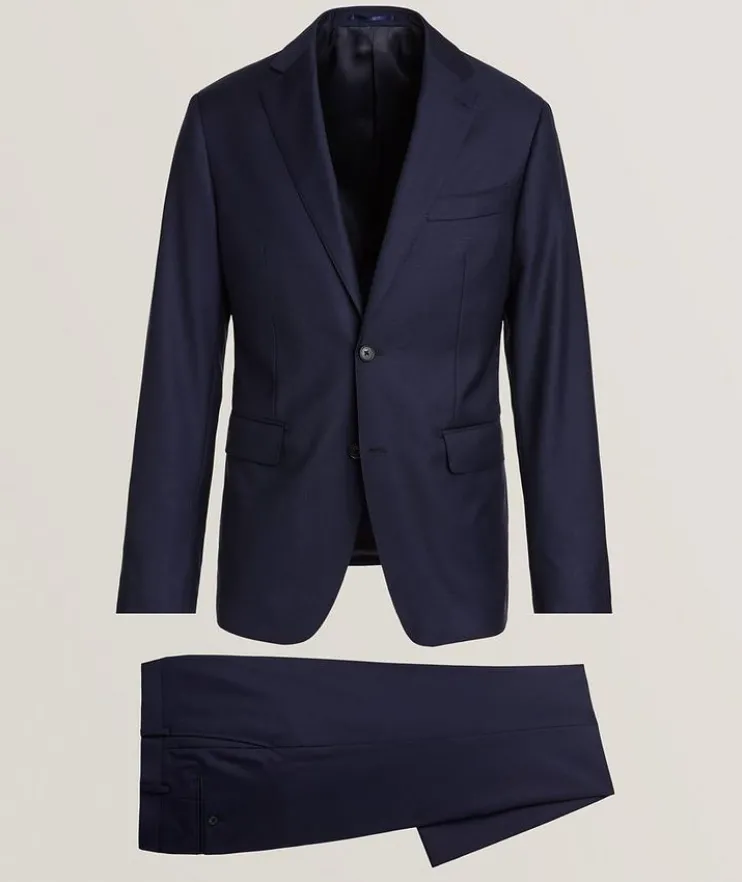Sharkskin Virgin Wool Suit