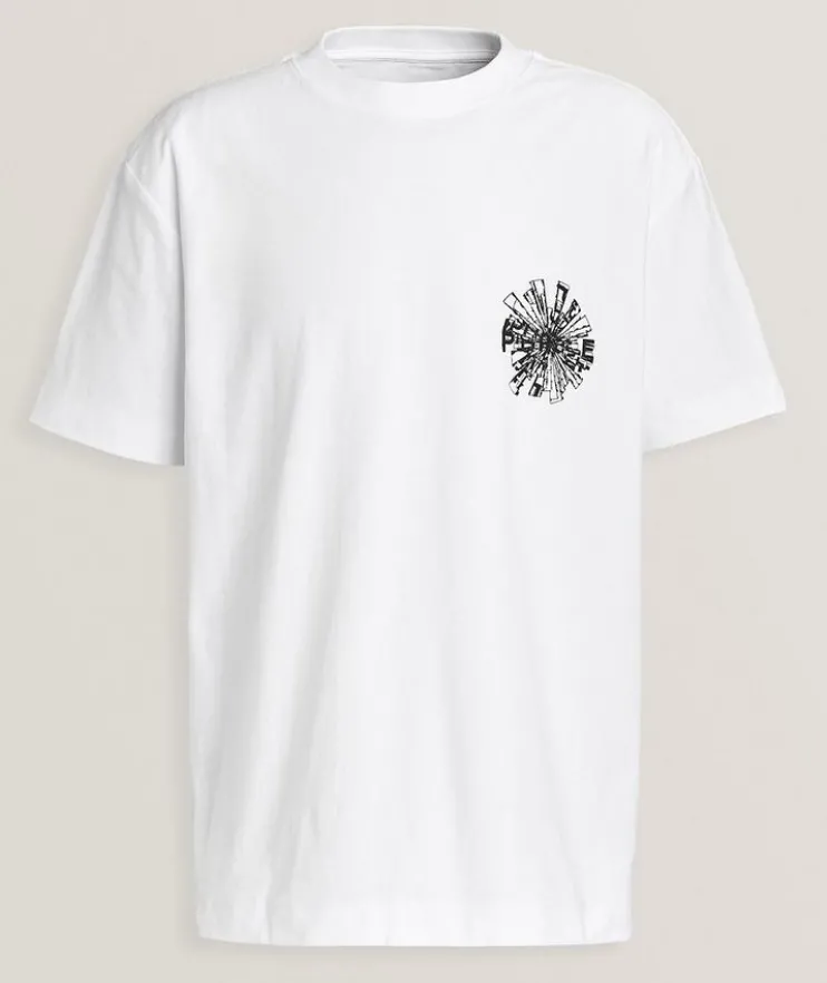 Shattered Textured Cotton T-Shirt