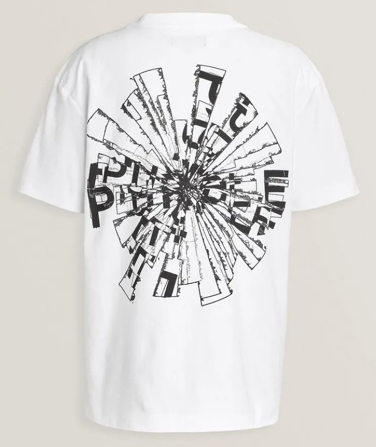 Shattered Textured Cotton T-Shirt