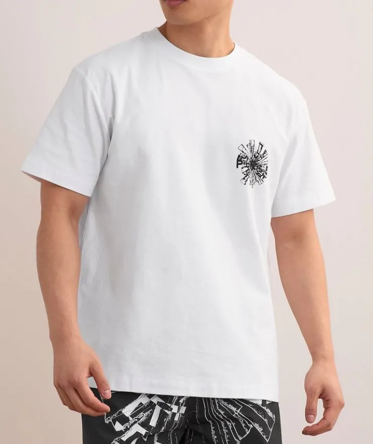 Shattered Textured Cotton T-Shirt