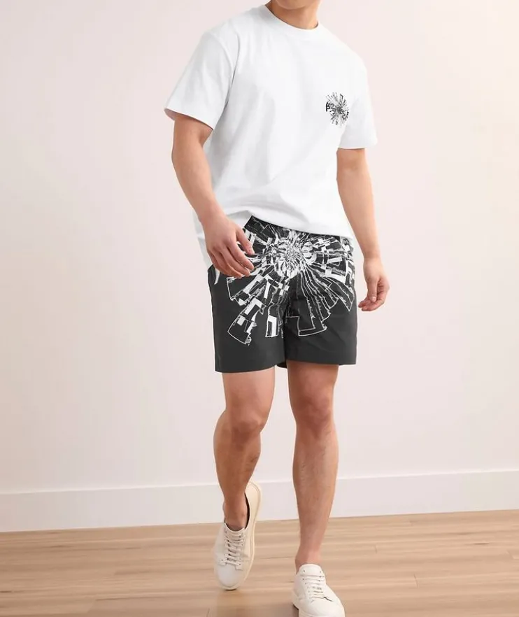 Shattered Textured Cotton T-Shirt