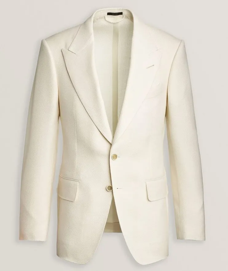 Shelton Basketweave Wool-Blend Sport Jacket