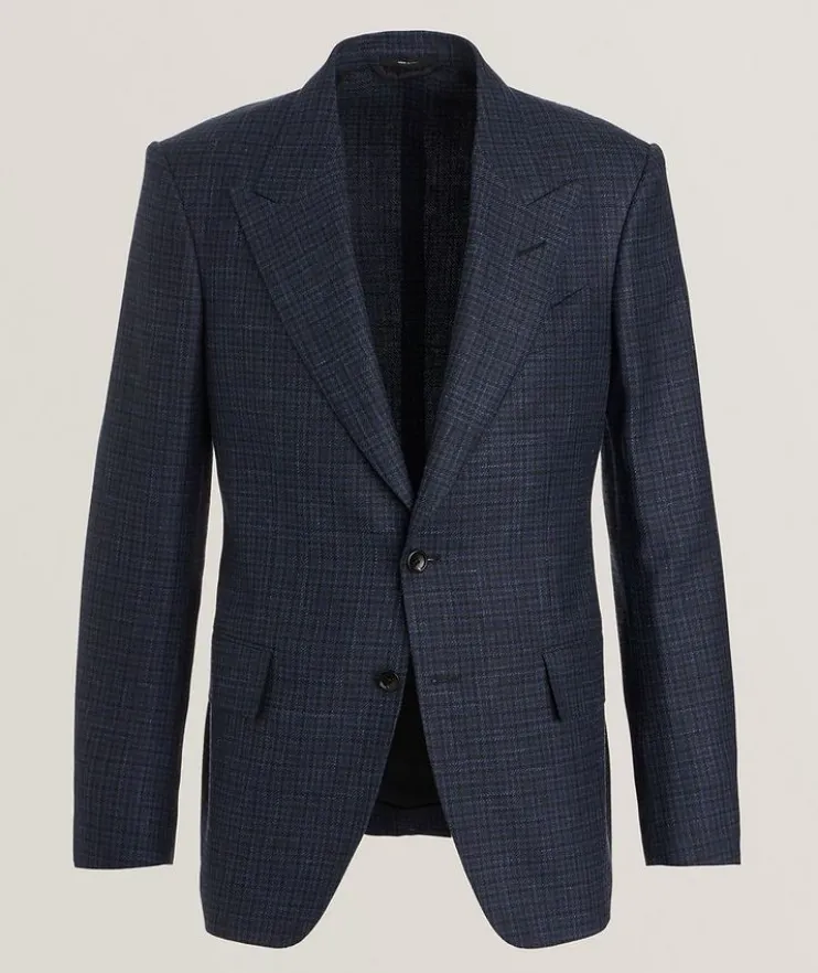 Shelton Check Wool-Silk-Linen Sport Jacket