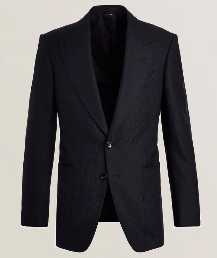 Shelton Grand Hopsack Wool-Mohair Sport Jacket