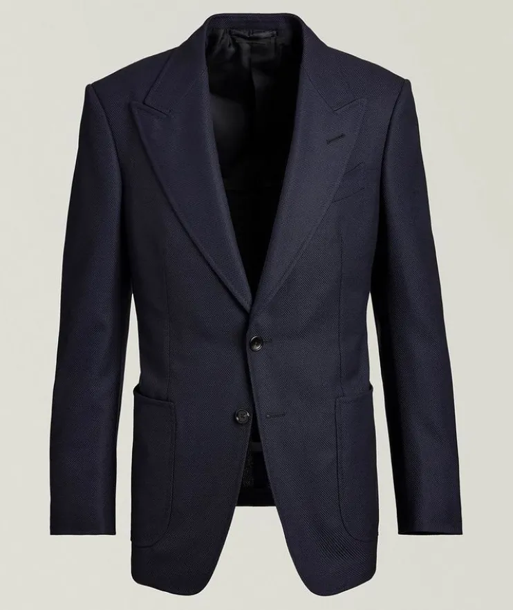 Shelton Hopsack Wool-Mohair Sport Jacket