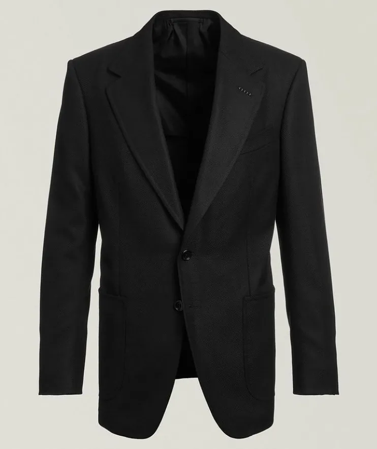 Shelton Hopsack Wool-Mohair Sport Jacket