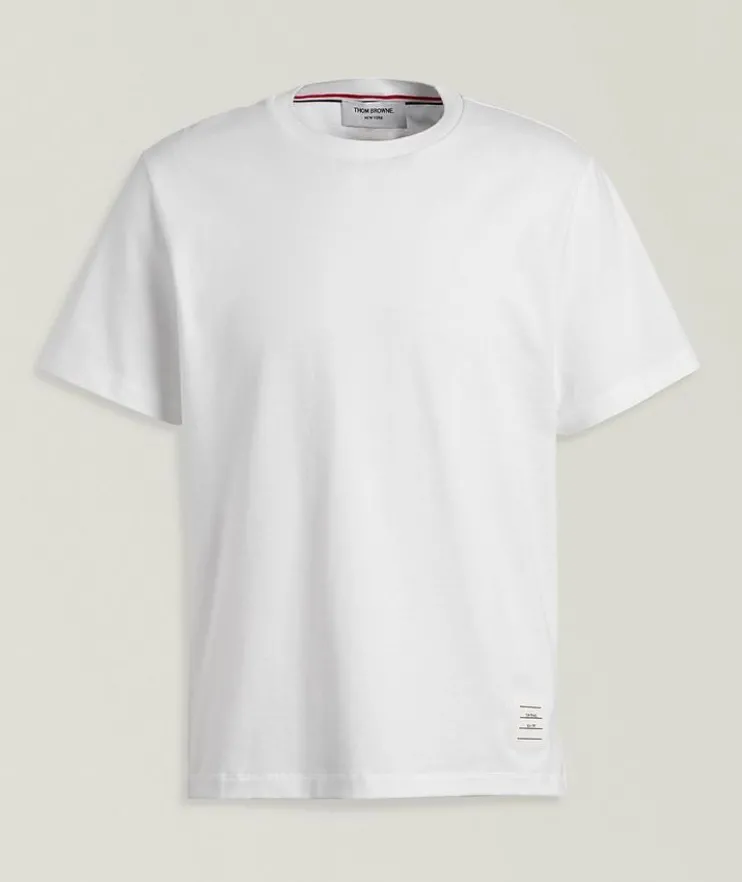 Side Slit Cotton Jersey T-Shirt