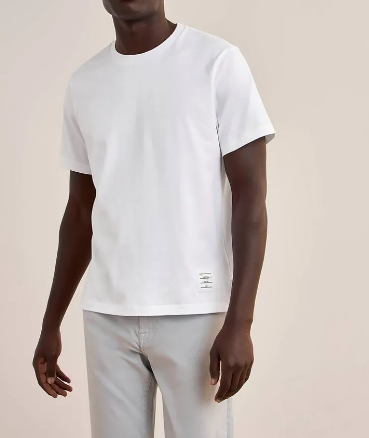 Side Slit Cotton Jersey T-Shirt