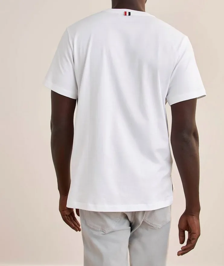 Side Slit Cotton Jersey T-Shirt