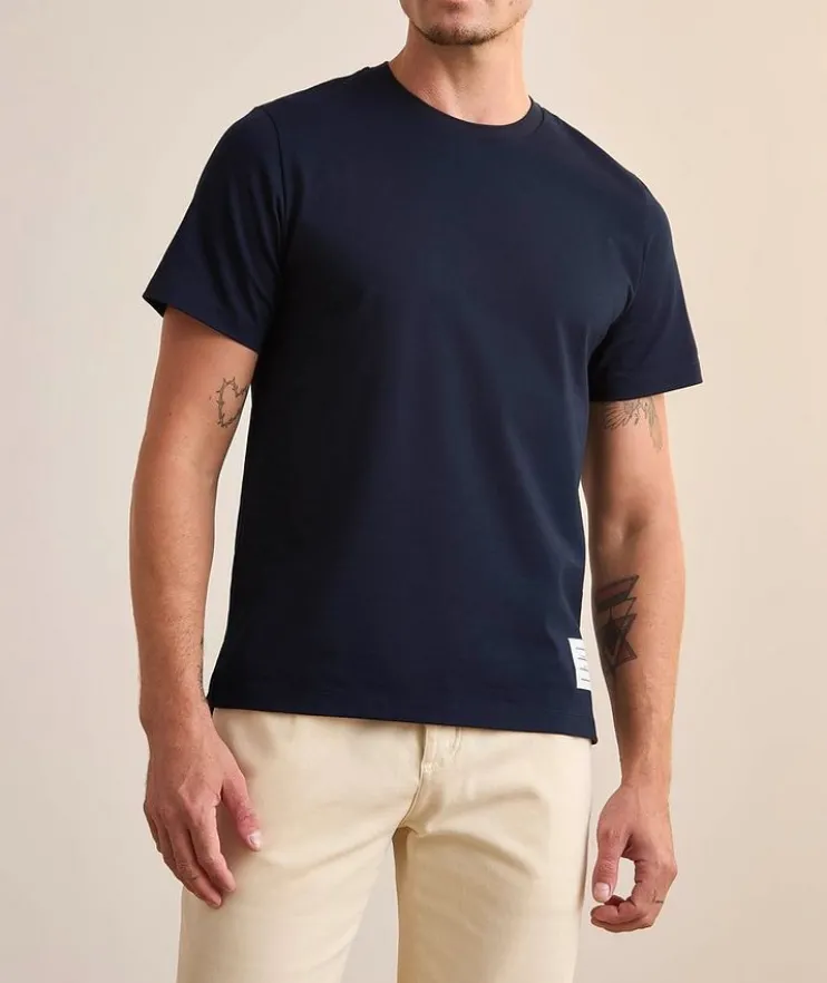 Side Slit Crewneck T-Shirt