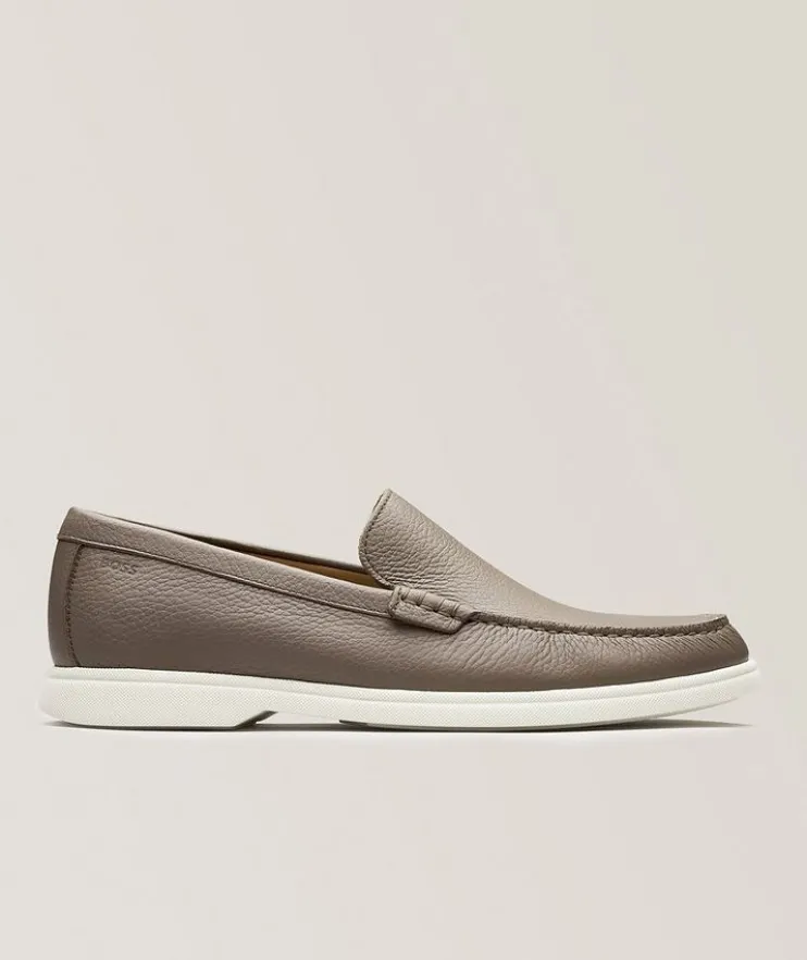 Sienne Grained Leather Loafers
