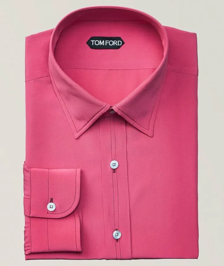 Silk Crepe de Chine Dress Shirt