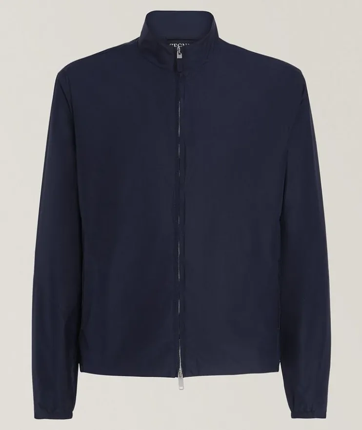 Silk Full-Zip Blouson