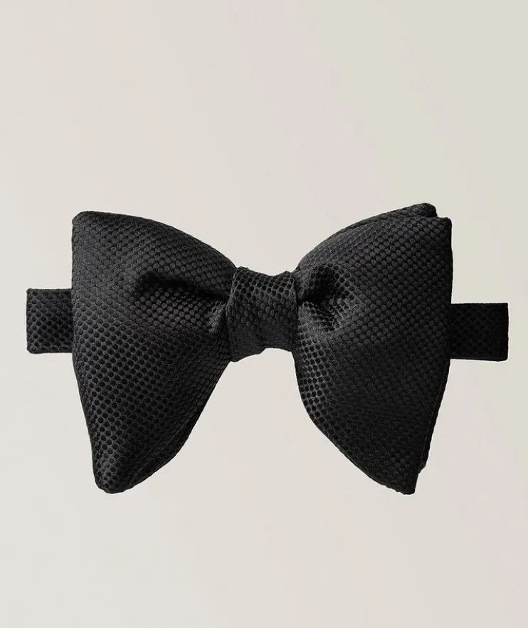 Silk Piqué Bow Tie
