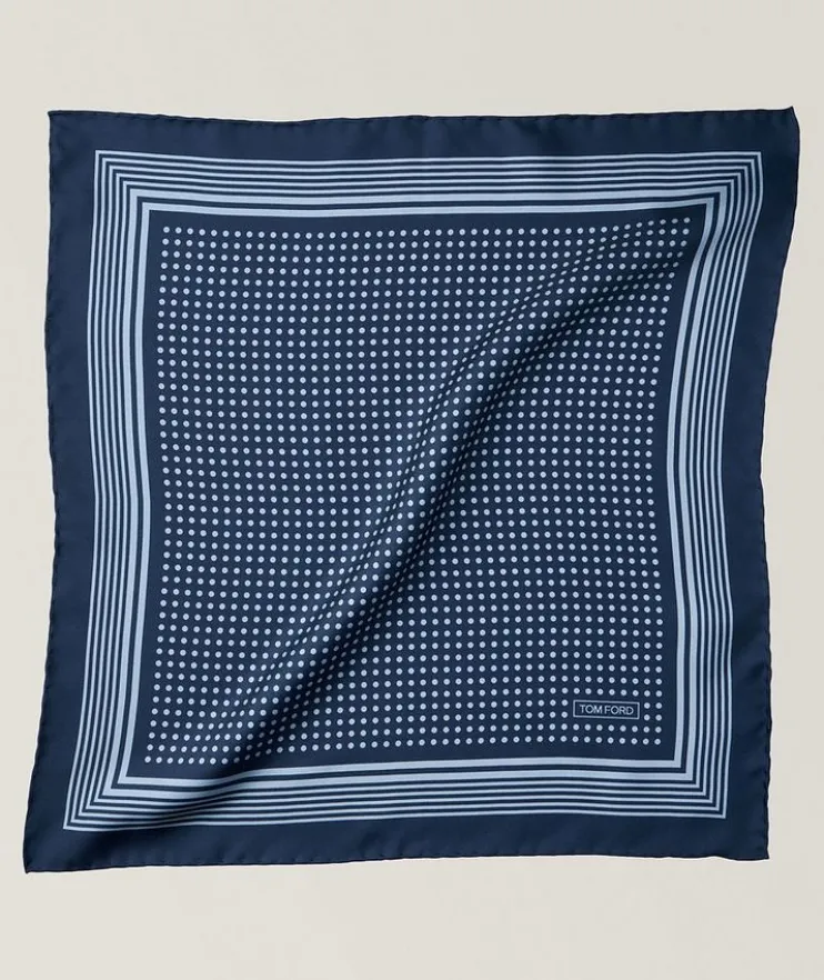 Silk Polka Dot Pocket Square