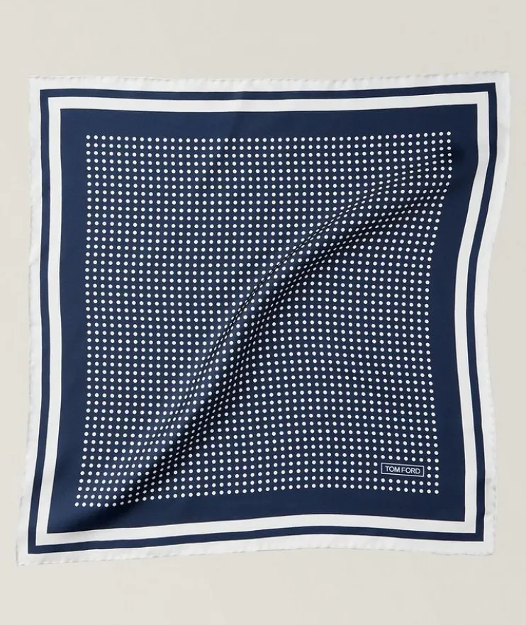 Silk Polka Dot Pocket Square