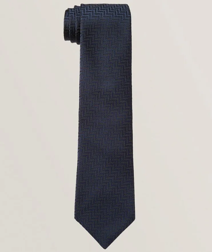 Silk Zig-Zag Tie