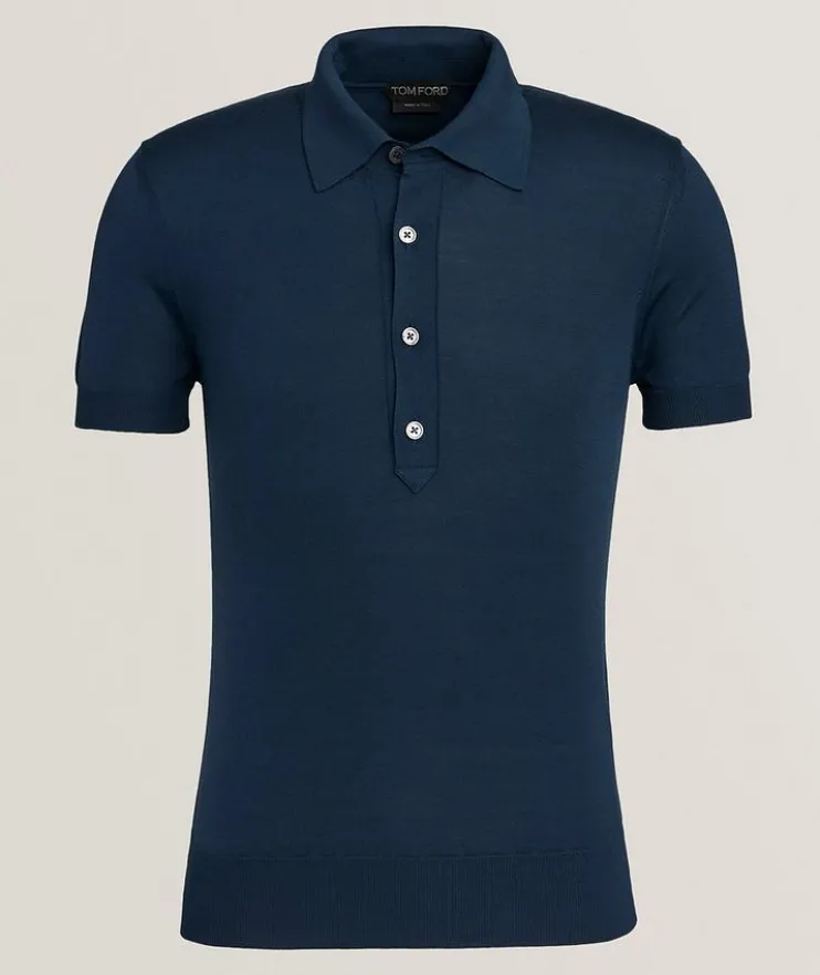 Silk-Blend Polo
